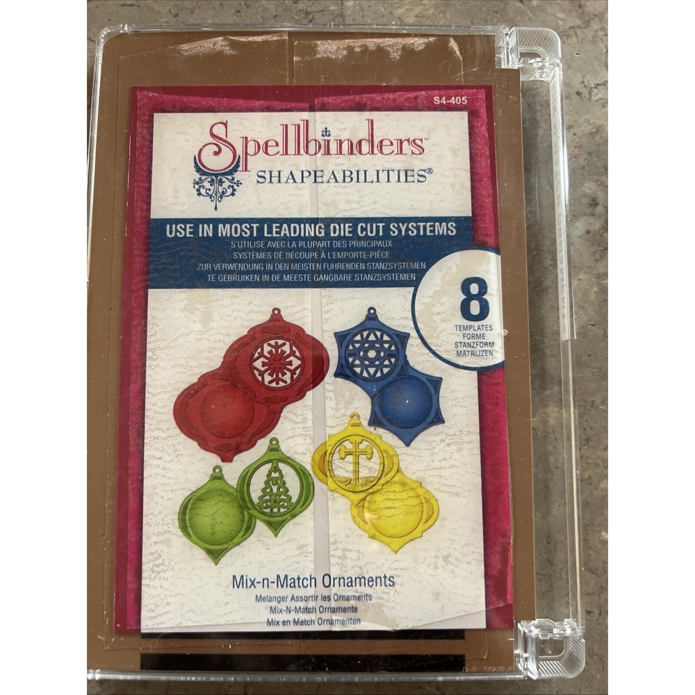 Spellbinders shapeabilities Die Cut Mix N Match Ornaments